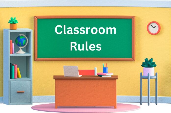 Good Habit Rules in Class Room Templates ( Poster)