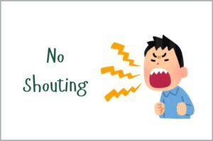 No Shouting Class Room Rules