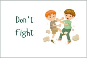 Don't Fight Class Room Rules