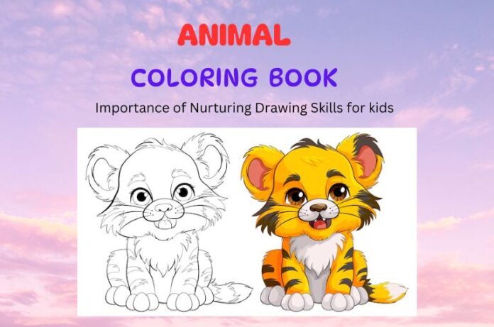 Animal Coloring Template : बच्चों के लिए ड्राइंग कौशल बढ़ाएँ